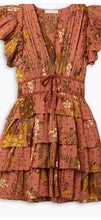 Load image into Gallery viewer, ulla johnson multicoloured marni frill dress, Size UK 14
