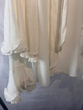 Load image into Gallery viewer, Chloe Ivory Cheesecloth bell sleeve shirt, Size Small
