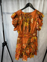 Load image into Gallery viewer, ulla johnson multicoloured marni frill dress, Size UK 14
