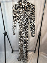 Load image into Gallery viewer, dvf neutrals leopard print silk dress, Size 8
