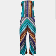 Load image into Gallery viewer, Missoni Multicoloured Zig zag strapless jumpsuit, Size Medium
