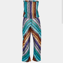 Load image into Gallery viewer, Missoni Multicoloured Zig zag strapless jumpsuit, Size Medium
