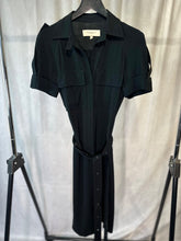 Load image into Gallery viewer, karen millen black belted shirt dress, Size 8
