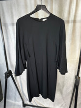 Load image into Gallery viewer, Chloe black Ruffle sleeve dress, Size 40
