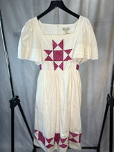 Load image into Gallery viewer, O Pioneers cream jemima patchwork dress, Size medium
