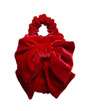 Load image into Gallery viewer, Maison M Red Velvet bow bag, Size
