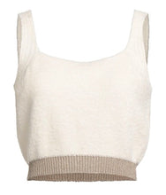 Load image into Gallery viewer, Pinko Cream Crop lamby bralette, Size M
