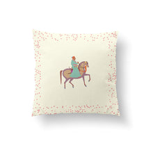 Load image into Gallery viewer, Les Toiles Indiennes Ivory The Marriage of Draupadi Cushion - Plumeria Ivory, Size 50cm x 50cm
