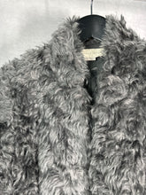 Load image into Gallery viewer, Stella McCartney Grey faux fur coat, Size 36
