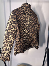 Load image into Gallery viewer, Moschino Multicoloured Vintage quilted leopard frilled jacket, Size I44
