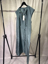 Load image into Gallery viewer, Soeur Teal Tamaris Silk midi dress, Size 38
