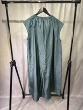 Load image into Gallery viewer, Soeur Teal Tamaris Silk midi dress, Size 38
