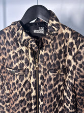 Load image into Gallery viewer, Moschino Multicoloured Vintage quilted leopard frilled jacket, Size I44
