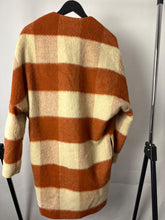 Load image into Gallery viewer, maison scotch Rust Plaid wool coat, Size Medium
