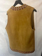 Load image into Gallery viewer, Talitha Taupe Shearling embroidered waistcoat, Size US10
