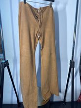 Load image into Gallery viewer, Gerard darel Tan Suede lace up flares, Size 40
