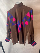 Load image into Gallery viewer, Escada Multicoloured vintage silk geometric blouse, Size medium
