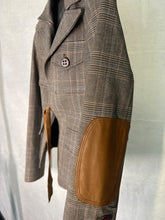 Load image into Gallery viewer, Pinko Taupe Tailored check jacket, Size UK 6-8
