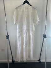 Load image into Gallery viewer, seraphina White Drop waist fine cotton dress, Size Medium
