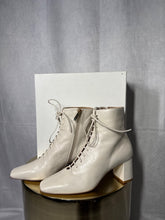 Load image into Gallery viewer, LK Bennett Ivory Arabella leather boots, Size 39
