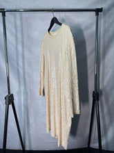 Load image into Gallery viewer, COS Cream Relaxed sequin dress, Size S
