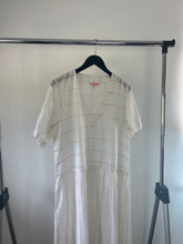 Load image into Gallery viewer, seraphina White Drop waist fine cotton dress, Size Medium
