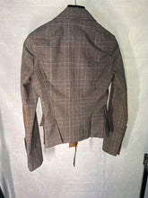 Load image into Gallery viewer, Pinko Taupe Tailored check jacket, Size UK 6-8
